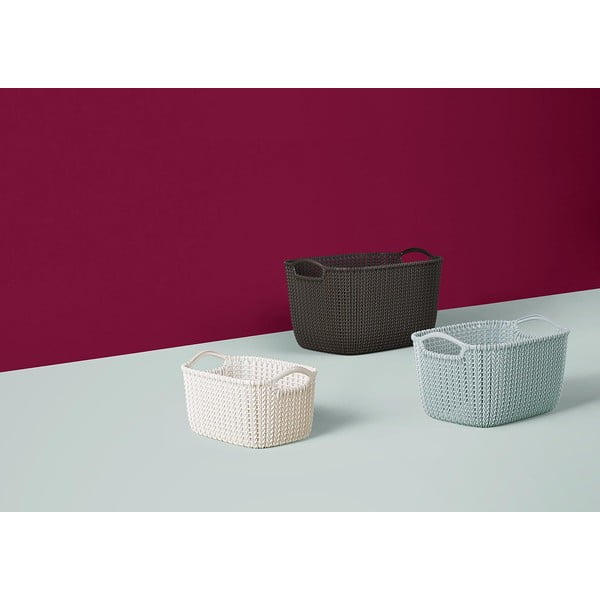 Biały koszyk Curver Knit, 3 l-image-4