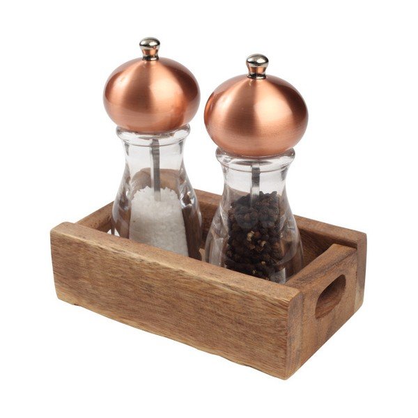 Pojemnik na solniczkę i pieprzniczkę z drewna akacjowego T&G Woodware Nordic Natural-image-1