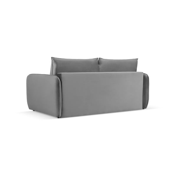 Szara aksamitna rozkładana sofa 194 cm Vienna – Cosmopolitan Design-image-3