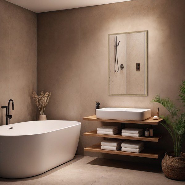 Lustro ścienne 52x72 cm Oak – knor-image-1