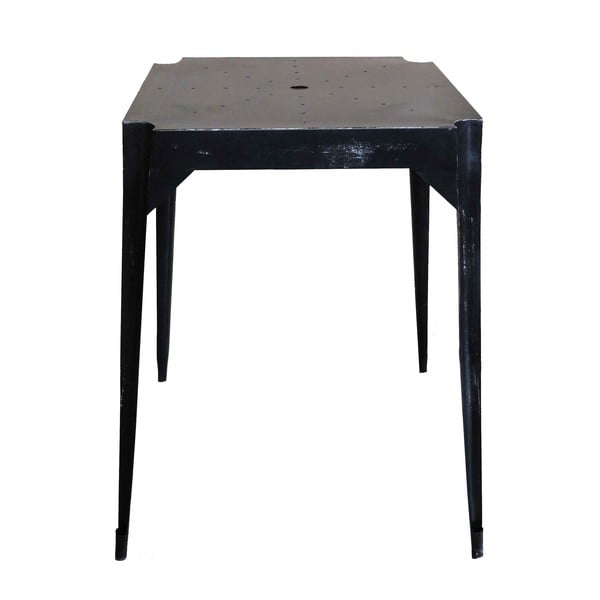 Metalowy stół retro Hayle, czarny