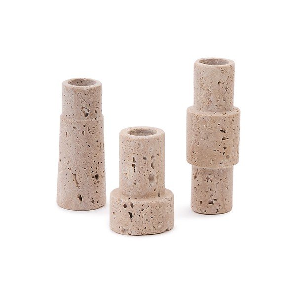 Kamienne świeczniki zestaw 3 szt. Majid – Kave Home-image-3