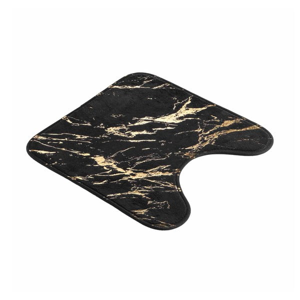 Dywanik łazienkowy w czarno-złotym kolorze 45x45 cm Aquamarbre – douceur d'intérieur