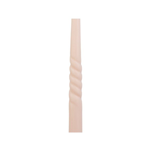 Zestaw 2 jasnoróżowych świeczek z wosku pszczelego PT LIVING Twirl-image-2