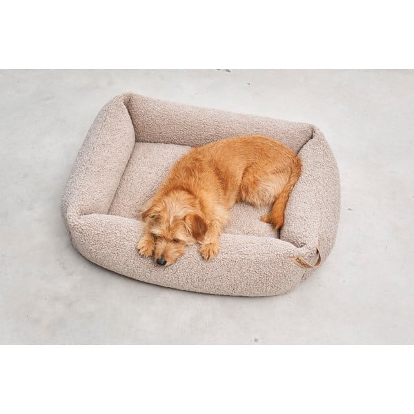 Beżowe legowisko dla psów z materiału bouclé 55x70 cm Senso Greige S – MiaCara-image-2