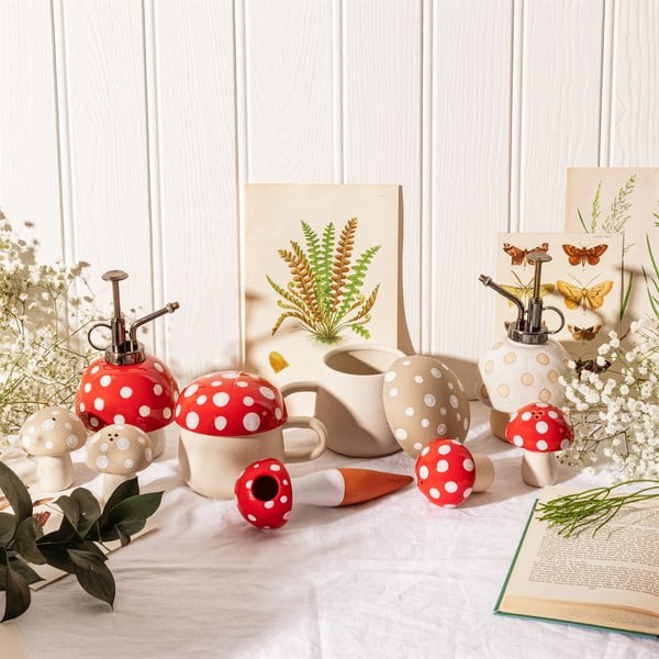 Terakotowy irygator do podlewania kwiatów Mushroom – Sass & Belle-image-4