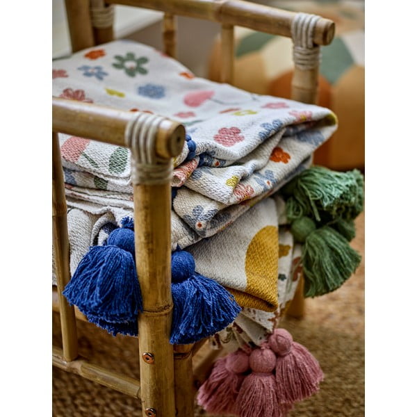 Koc dziecięcy z bawełny z recyklingu 130x160 cm Cherry – Bloomingville Mini-image-4