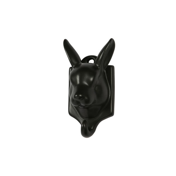 Czarna porcelanowa dekoracja wisząca WOOOD Nona Hare-image-1