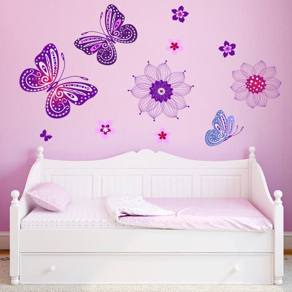 Naklejka dekoracyjna na ścianę Zaczarowane motyle
