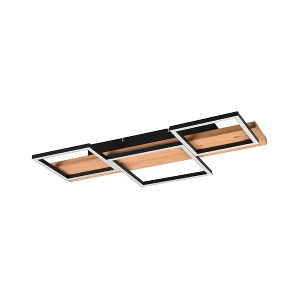Czarno-naturalna lampa sufitowa LED ze ściemniaczem 34x65 cm Harper – Trio