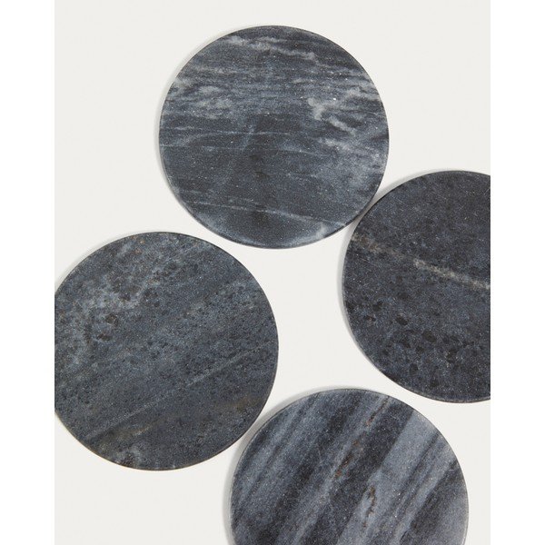 Szare marmurowe podkładki zestaw 4 szt. Tresa – Kave Home-image-3