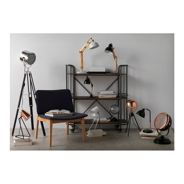 Czarna lampa stołowa Geese Wooden-image-1