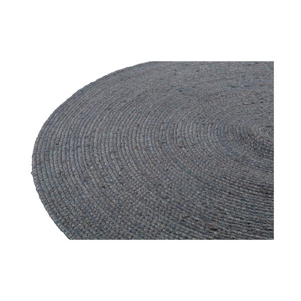 Szary okrągły dywan z juty ø 150 cm Ross – WOOOD-image-3