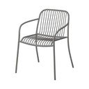 Szare metalowe krzesło ogrodowe Yua Wire – Blomus