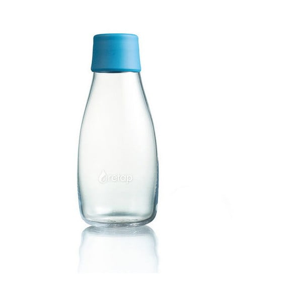 Jasnoniebieska butelka ze szkła ReTap, 300 ml
