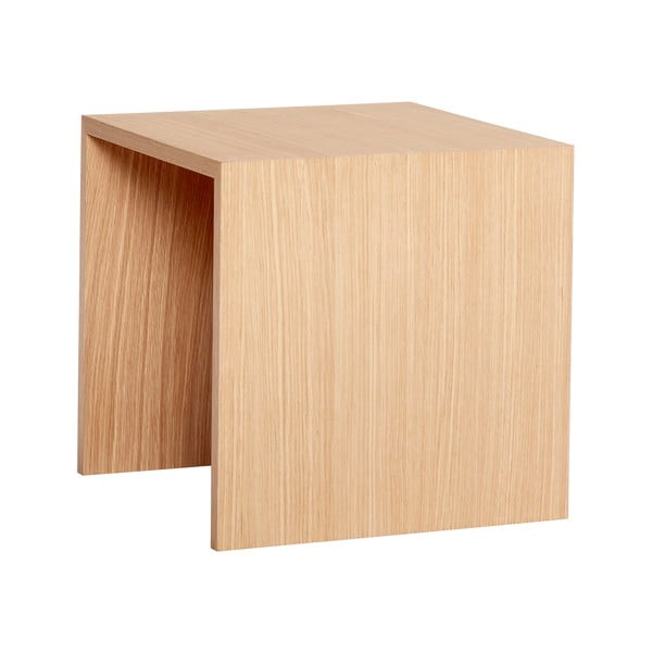 Stolik z drewna dębowego Hübsch Less, 40x40 cm-image-4