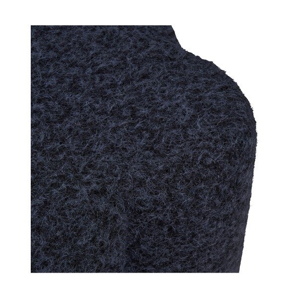 Ciemnoniebieski puf z materiału bouclé Durban – House Nordic-image-4