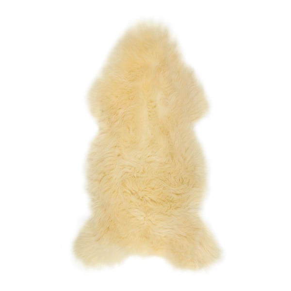 Kremowo-biała owcza skóra Arctic Fur Lina, 110x60 cm