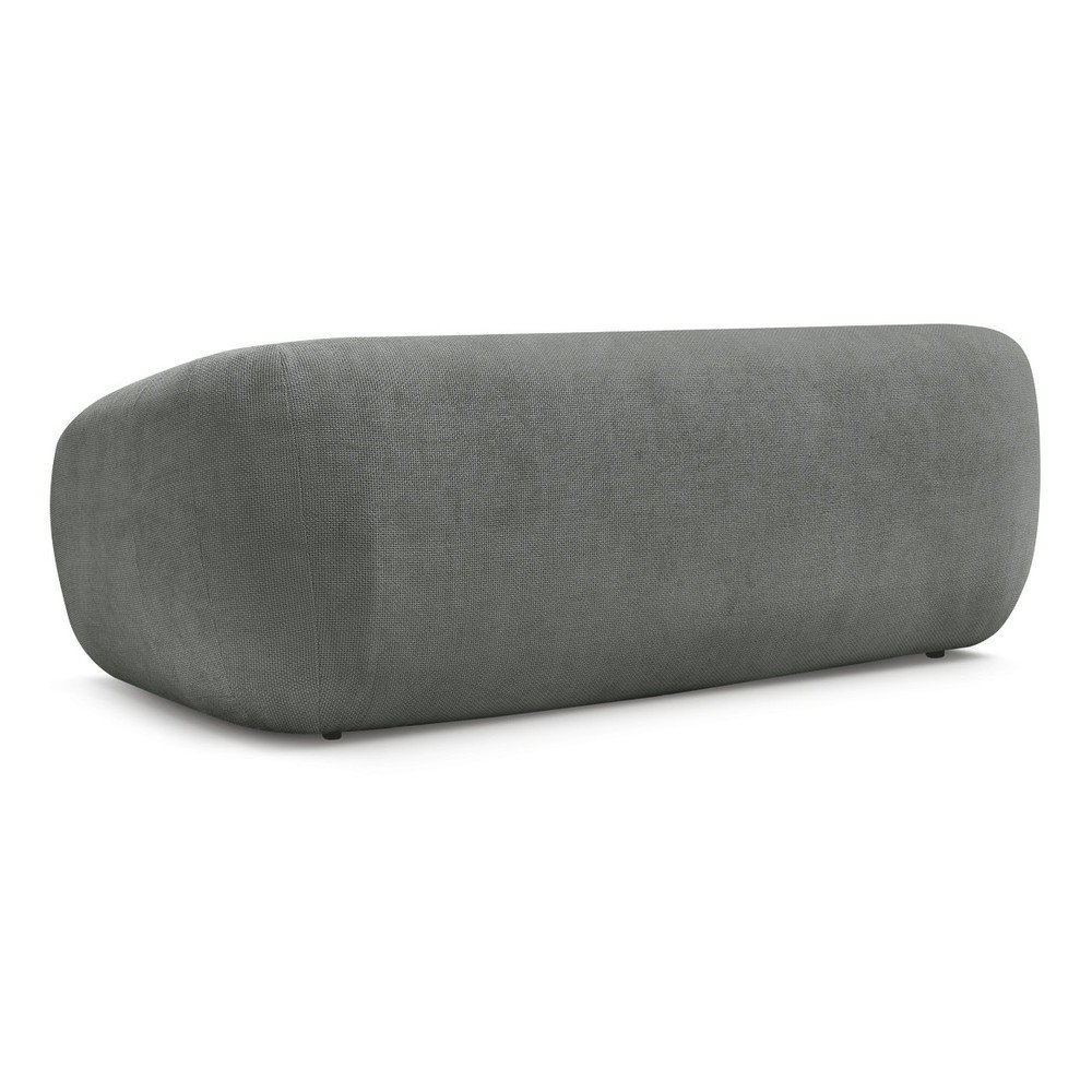Ciemnoszara rozkładana sofa z tkaniny szenilowej 228 cm Neyo – Bobochic Paris (zdjęcie 10)