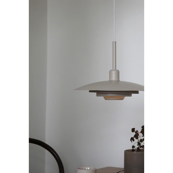 Beżowa lampa wisząca z metalowym kloszem ø 35 cm Piny – Markslöjd-image-2
