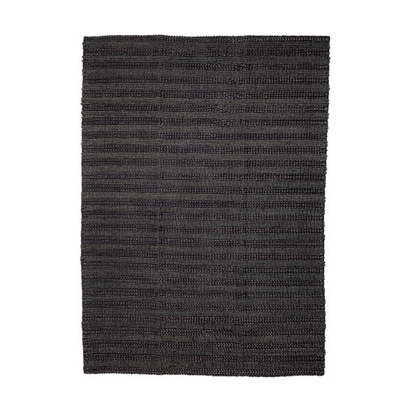 Czarny dywan z juty Bloomingville Standard, 150x210 cm