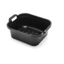 Czarna plastikowa miska z rączkami Addis, 39x32x14 cm