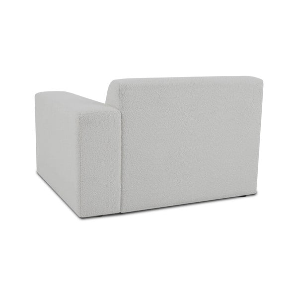 Biały moduł sofy z materiału bouclé (prawostronny) Roxy – Scandic-image-2