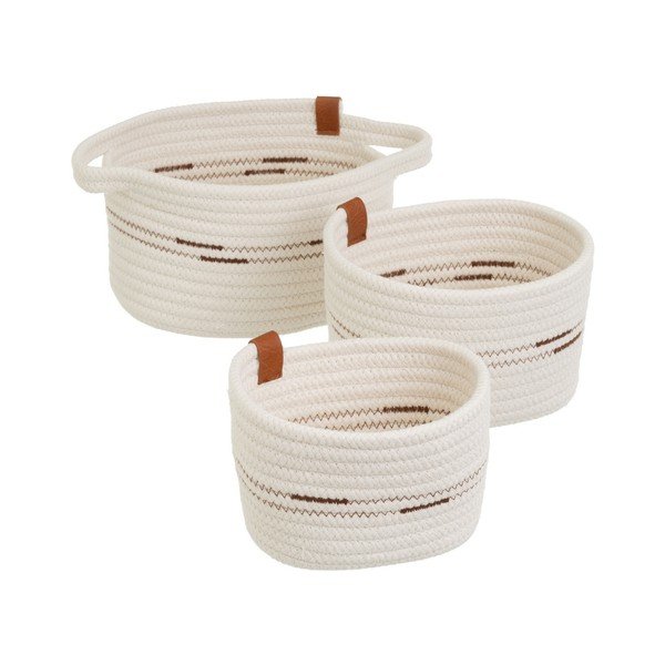 Tekstylne koszyki zestaw 3 szt. 30x18x14 cm – Casa Selección