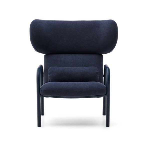 Ciemnoniebieski fotel Inari – Kave Home-image-2