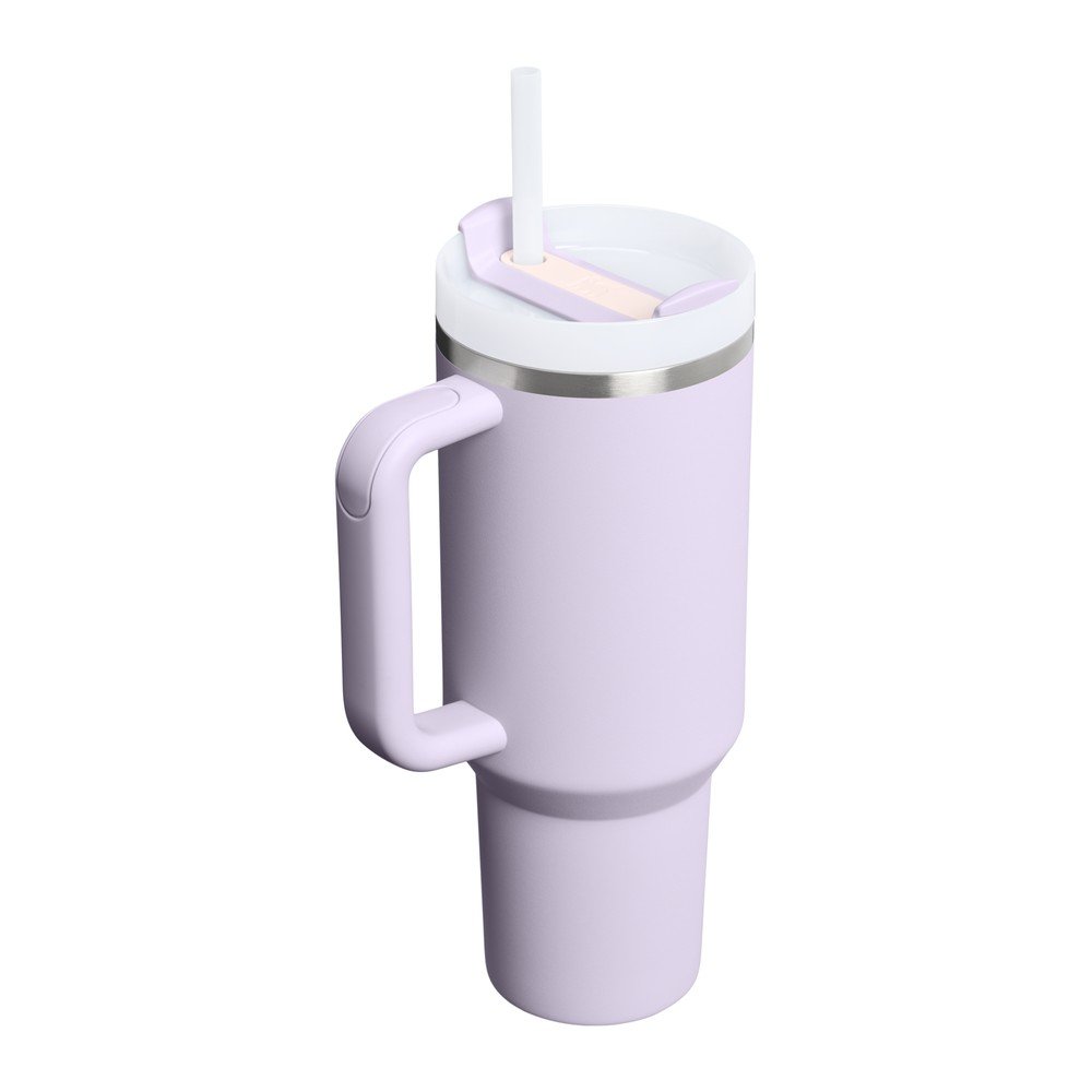 Lawendowy termos ze stali nierdzewnej ze słomką 1,18 l Quencher H2.O FlowState™ Tumbler Purple Dust – Stanley (zdjęcie 3)