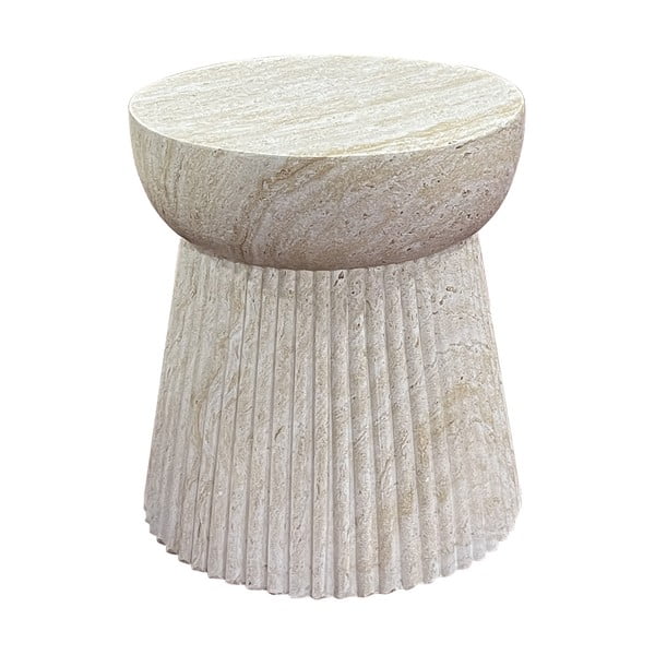 Kamienny okrągły stolik ogrodowy ø 37 cm Bonn – House Nordic