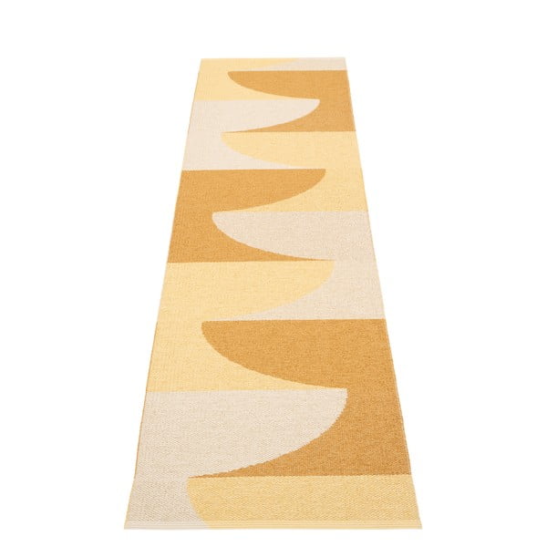 Chodnik odpowiedni na zewnątrz w kolorze ochry 70x270 cm Hill Ochre Pale Yellow – Pappelina-image-2