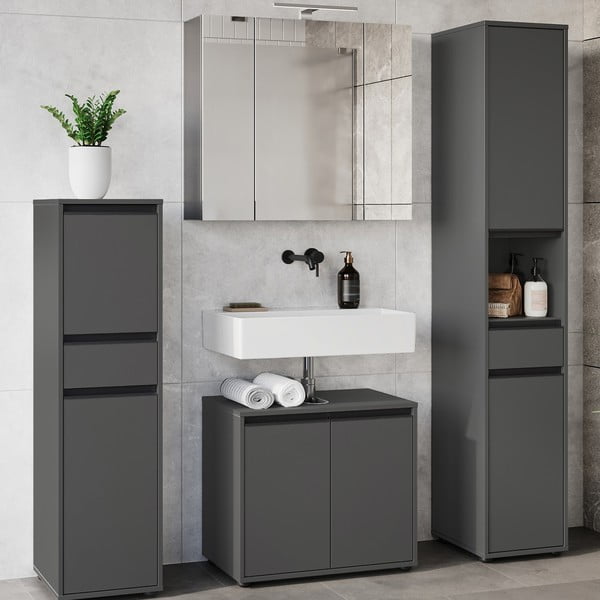 Antracytowy zestaw łazienkowy Lemont – Germania-image-3