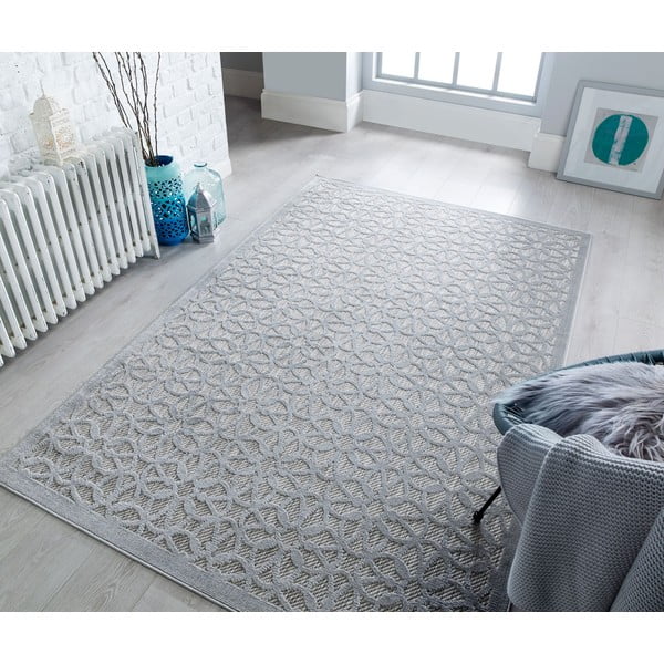 Szary dywan odpowiedni na zewnątrz 230x160 cm Argento – Flair Rugs-image-2