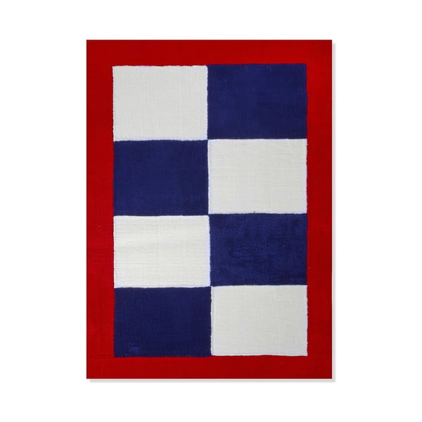 Dywan dziecięcy Mavis Blue and Red Checks, 100x150 cm