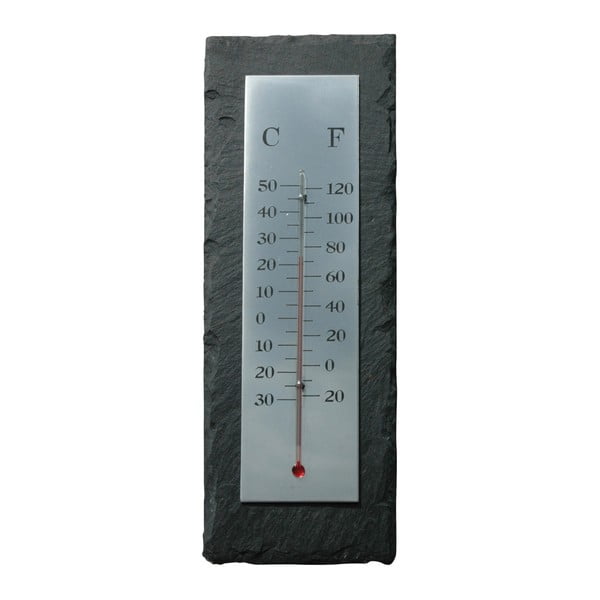 Łupkowy termometr Esschert Design Rectangle, 30x10 cm