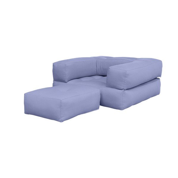 Fotel rozkładany Karup Cube Blue Breeze-image-1