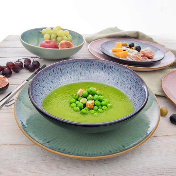 Fioletowy głęboki ceramiczny talerz ø 20,5 cm Glaze – Orion-image-2