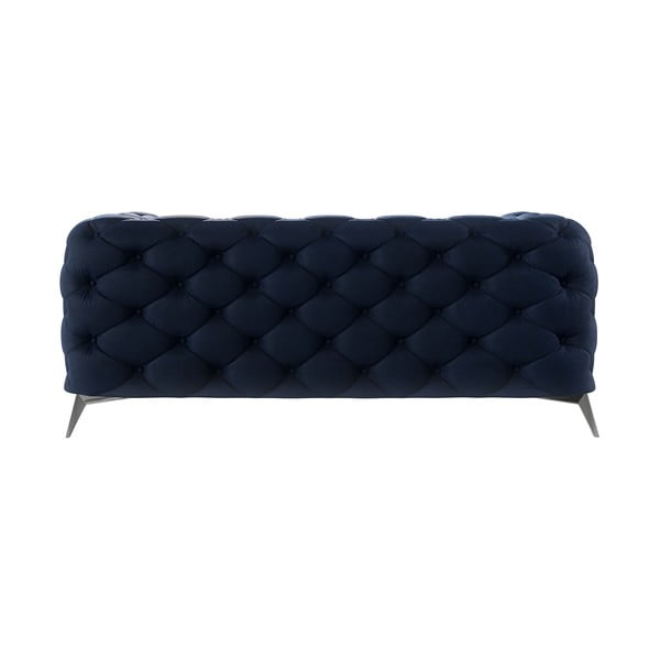 Ciemnoniebieska aksamitna sofa 185 cm Chelsea – Ropez-image-2