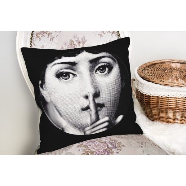 Poszewka na poduszkę Minimalist Cushion Covers BW Smia, 45x45 cm-image-2