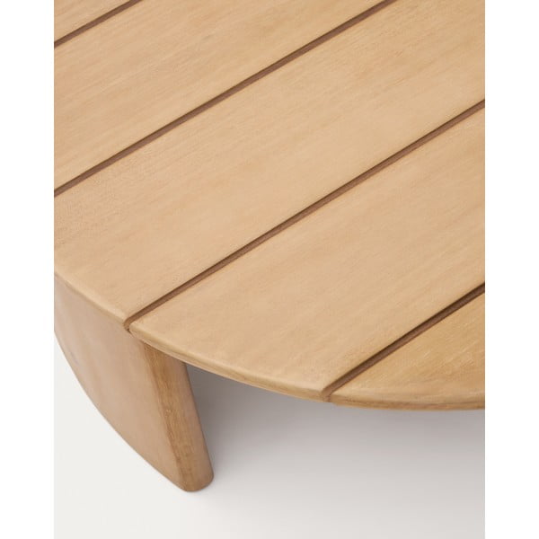 Okrągły stolik ogrodowy z litego drewna eukaliptusowego ø 90 cm Xoriguer – Kave Home-image-3