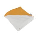 Żółty muślinowy ręcznik dziecięcy z kapturem 75x75 cm – Bébé Douceur