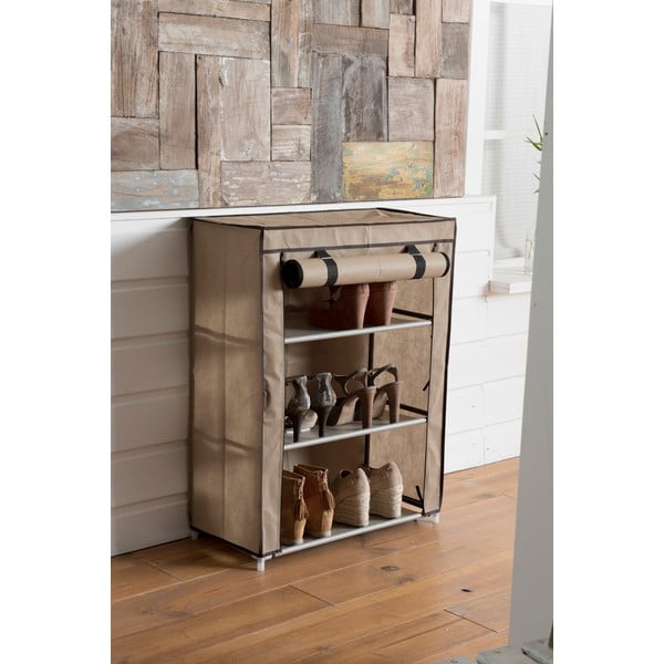 Beżowy organizer tekstylny na buty Compactor Shoes-image-1