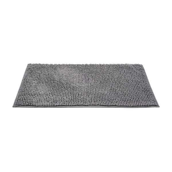 Ciemnoszary tekstylny dywanik łazienkowy 50x80 cm Chenille – Allstar