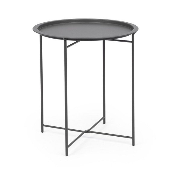 Stalowy okrągły stolik ogrodowy ø 46 cm Austin – Bizzotto