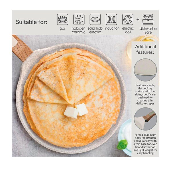 Patelnia z powłoką ceramiczną na naleśniki ø 28 cm Signature Range – Cooksmart ®-image-3
