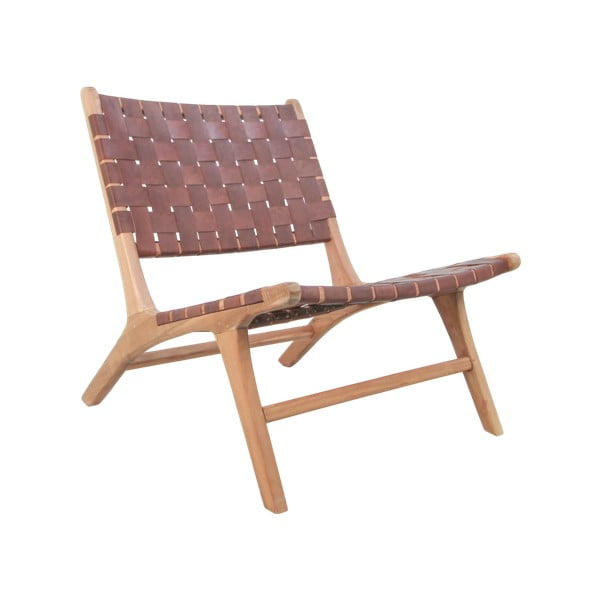 Fotel z tekowego drewna HSM collection Cognac