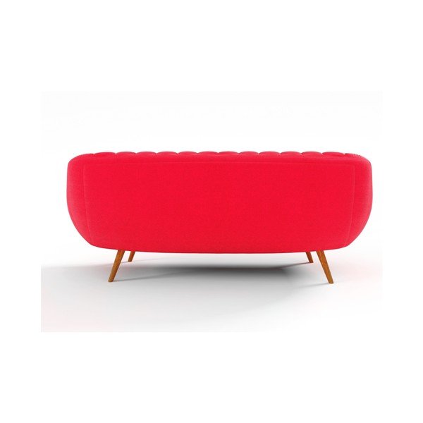 Sofa dwuosobowa Azzurre, czerwona-image-3