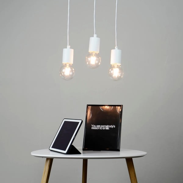 Biała lampa wisząca z 3 kablami Sotto Luce Cero Basic-image-1