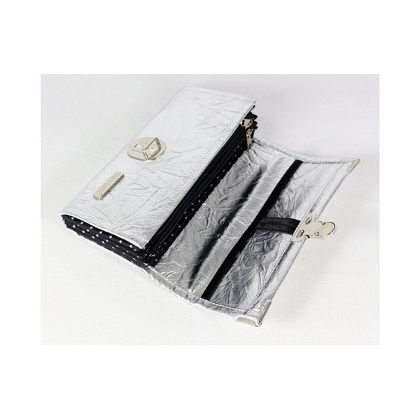 Portfel w srebrnym odcieniu Dara bags Purse Big No.761-image-3